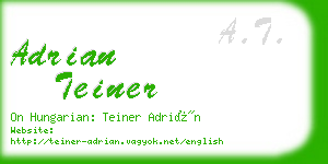 adrian teiner business card